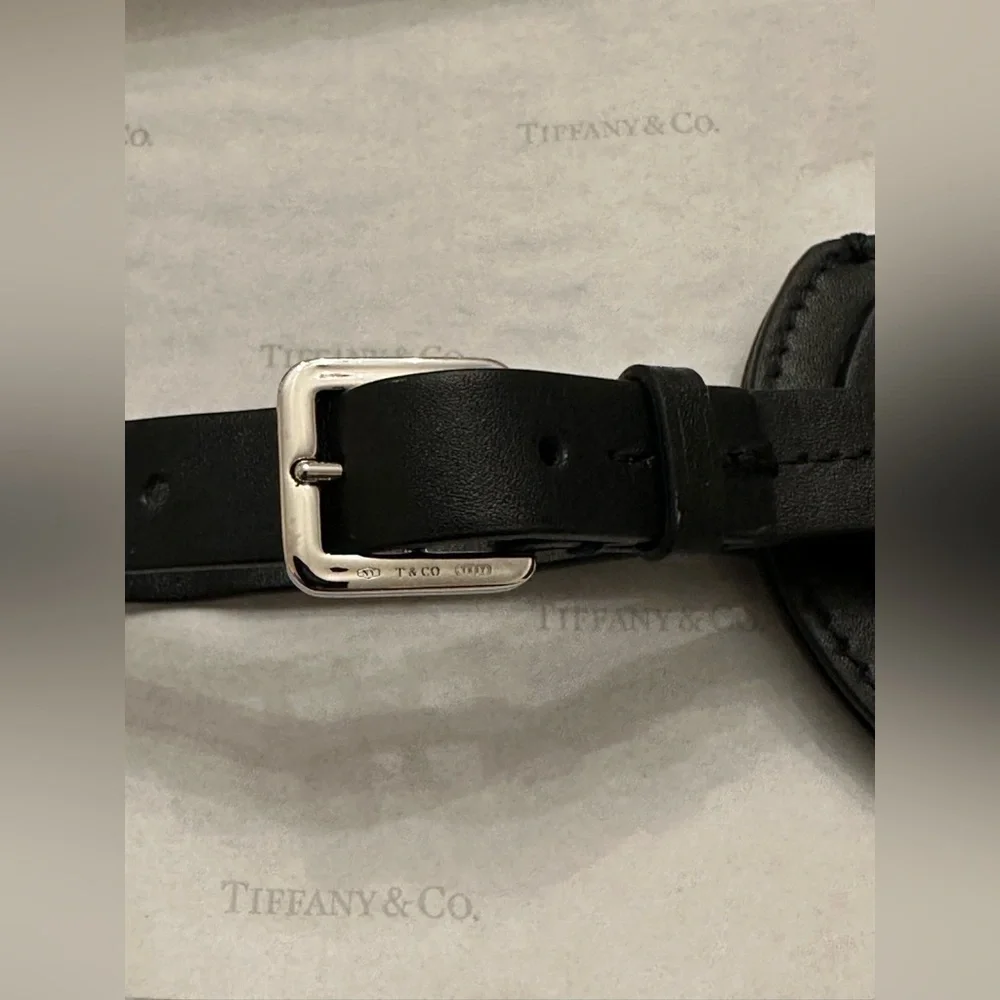 Tiffany & Co Black bag tag